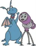 Dragon Tales - Ord - Zak And Wheezie - Cassie - Emmy And Max - Friends Group - Filled Embroidery Design - 2506