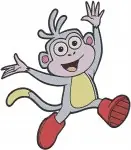 Dora The Explorer - Backpack - Benny The Bull - Dora And Boots - Character - Filled Embroidery Design - 2511