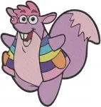 Dora The Explorer - Dora And Mami - Swiper The Fox - Fifi The Pink Fox - Character Collection - Filled Embroidery Design - 2531