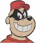 Disney Ducktales Beagle Boys Ma Beagle Thieves With Safe Money Sack Coon Villains Bundle - Filled Embroidery Design - 2534