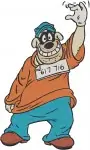 Disney Ducktales Beagle Boys Ma Beagle Thieves With Safe Money Sack Coon Villains Bundle - Filled Embroidery Design - 2535