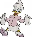 Disney Ducktales Magica De Spell Scrooge Mcduck Daisy Duck Witch Sorceress Magic - Filled Embroidery Design - 2557