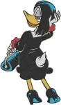 Disney Ducktales Magica De Spell Scrooge Mcduck Daisy Duck Witch Sorceress Magic - Filled Embroidery Design - 2559
