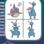 Doc Mcstuffins - Squeakers The Blue Fish - Stuffy The Brave Dragon - Toy Buddies - Filled Embroidery Design - Instant Download