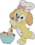 Duffy And Friends Shelliemay Baking Duffy The Disney Bear Sailor Outfit - Filled Embroidery Design - 2673