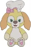 Duffy And Friends Shelliemay Baking Duffy The Disney Bear Sailor Outfit - Filled Embroidery Design - 2674