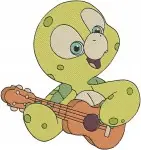 Duffy And Friends Olu Mel Turtle Ukulele Shelliemay Sailor Stellalou Bunny - Filled Embroidery Design - 2681