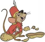 Dumbo Mrs Jumbo Baby Dumbo Timothy Mouse And Ringmaster Circus Interactions - Filled Embroidery Design - 2746