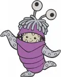 Monsters Inc - Boo Mary Gibbs Human Child - Cute And Playful Poses - Pixar Character Collection - Filled Embroidery Design - 3985