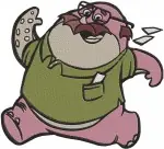 Disney Pixar Monsters Inc Roz Snail Monster Pink Furry And Cloaked Monsters Characters Bundle - Filled Embroidery Design - 4005