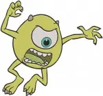 Disney Pixar Monsters Characters Mike Celia Mae Squishys Mom Sulley Assorted Collection - Filled Embroidery Design - 4041