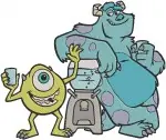 Disney Pixar Monsters Characters Mike Celia Mae Squishys Mom Sulley Assorted Collection - Filled Embroidery Design - 4044