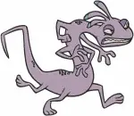 Disney Pixar Monsters Inc University Randall Boggs Lizard Monster Various Poses Collection - Filled Embroidery Design - 4069