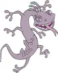 Disney Pixar Monsters Inc University Randall Boggs Lizard Monster Various Poses Collection - Filled Embroidery Design - 4070