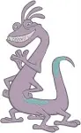 Disney Pixar Monsters Inc University Randall Boggs Lizard Monster Various Poses Collection - Filled Embroidery Design - 4071