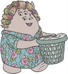 Disney Pixar Monsters University Dean Hardscrabble Mrs Graves Sheri Squibbles Faculty - Filled Embroidery Design - 4079