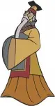 Disney Mulan Emperor Fa Mulan Chi Fu Advisor General Li Imperial Court Collection - Filled Embroidery Design - 4096