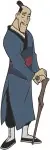 Mulan Characters Fa Zhou Mulan Father Grandmother Fa And Chi Fu Advisor - Filled Embroidery Design - 4206