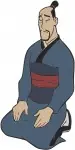 Mulan Characters Chi Fu Advisor Grandmother Fa With Cri Kee And Fa Zhou - Filled Embroidery Design - 4207