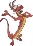Mulan Mushu Dragon Various Standing Expressive And Dynamic Character Poses - Filled Embroidery Design - 4223