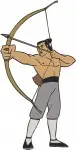 Mulan Disney Movie - Li Shang Training - Chien Po The Large Warrior Monk - Chinese Soldiers - Filled Embroidery Design - 4250