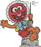 Muppet Babies Classic - Animal Drummer - Fozzie Bear Comedian - Scooter And Skeeter Twins - Playtime - Filled Embroidery Design - 4264