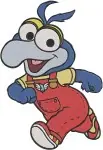 Muppet Babies Classic - Gonzo The Daredevil And Kermit The Frog Leader - Tricycle Fun - Friends - Filled Embroidery Design - 4271