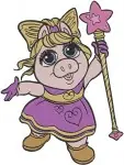 Muppet Babies Classic - Miss Piggy - Kermit - Rowlf - Scooter - Skeeter - Group Playtime Fun - Filled Embroidery Design - 4279