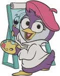 Muppet Babies Classic - Scooter - Camilla The Chicken - Penguin Pal - Imaginative Adventures - Filled Embroidery Design - 4288