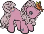 My Little Pony G1 G3 - Various Eh Ponies And Pegasus - Reading And Gift Giving - Retro Style - Filled Embroidery Design - 4296