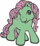 My Little Pony G1 G3 - Green Pink And Purple Pegasus Ponies - Winged Magical Friends Collection - Filled Embroidery Design - 4301