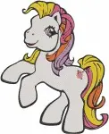 My Little Pony G1 G3 - Green Pink And Purple Pegasus Ponies - Winged Magical Friends Collection - Filled Embroidery Design - 4302