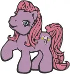 My Little Pony G1 G3 And G4 Pinkie Pie - Mixed Generation Ponies - Pegasus And Eh Pony Friends - Filled Embroidery Design - 4305