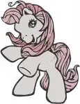 My Little Pony G1 G3 And G4 Pinkie Pie - Mixed Generation Ponies - Pegasus And Eh Pony Friends - Filled Embroidery Design - 4307