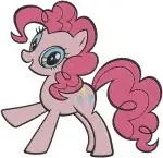 My Little Pony G1 G3 And G4 Pinkie Pie - Mixed Generation Ponies - Pegasus And Eh Pony Friends - Filled Embroidery Design - 4308