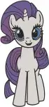 My Little Pony Friendship Is Magic - Rainbow Dash - Applejack - Rarity - Core Pony Friends - Filled Embroidery Design - 4315