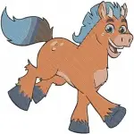 Spirit Riding Free - Lucky Prescott And Spirit - Pru Granger And Chica Linda - Male Rider Character - Adventure - Filled Embroidery Design - 4321