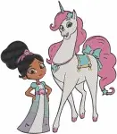 Spirit Riding Free - Lucky Prescott And Spirit - Pru Granger And Chica Linda - Male Rider Character - Adventure - Filled Embroidery Design - 4324