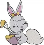 Disney Princess Palace Pets Beauty Pink Cat Aurora Berry Snail Sleeping Beauty Designs - Filled Embroidery Design - 4413