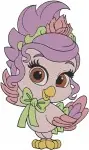 Disney Princess Palace Pets Blondie Pony Rapunzel Tangled Golden Horse Friend Collection - Filled Embroidery Design - 4426