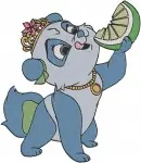 Disney Princess Palace Pets Blossom Panda Mulan Pet Sweetie Pony Pink - Filled Embroidery Design - 4436