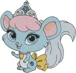 Disney Princess Palace Pets Petite Pony Belle Windflower Raccoon Pocahontas Designs - Filled Embroidery Design - 4439