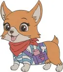 Disney Princess Palace Pets Petite Pony Belle Windflower Raccoon Pocahontas Designs - Filled Embroidery Design - 4441