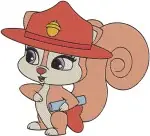 Disney Princess Palace Pets Pumpkin Puppy Cinderella Bibbidy Bunny With Princess - Filled Embroidery Design - 4442