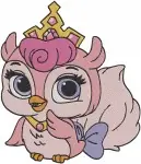 Disney Princess Palace Pets Beauty Cat Aurora Fern Deer Cute Animal Friends Collection - Filled Embroidery Design - 4455