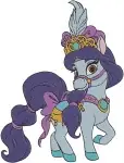 Disney Princess Palace Pets Lily Water Lily Kitty Tiana Berry Bunny Aurora - Filled Embroidery Design - 4462