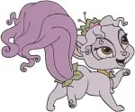 Disney Princess Palace Pets Lily Water Lily Kitty Tiana Berry Bunny Aurora - Filled Embroidery Design - 4463