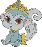 Disney Princess Palace Pets Summer Dog Rapunzel Sultan Tiger Jasmine Monkeys Bundle - Filled Embroidery Design - 4477