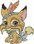 Disney Palace Pets Ariels Cat Treasure Cinderellas Dog Pumpkin With Prince - Filled Embroidery Design - 4490