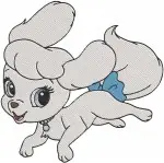 Disney Palace Pets Auroras Cat Beauty And Cinderellas Dog Pumpkin Posing - Filled Embroidery Design - 4499